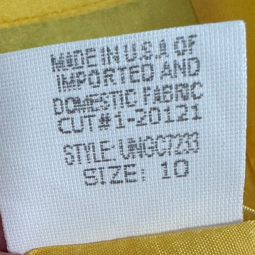 DAVID MEISTER YELLOW STRAIGHT SHEATH BUSINESS CAREER DRESS SZ 10 - Picture 4 of 8